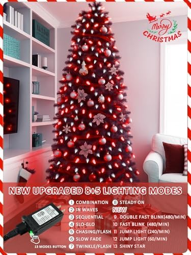 250 LED Linkable C6 Christmas Lights 82FT Christmas Lights Outdoor Decor