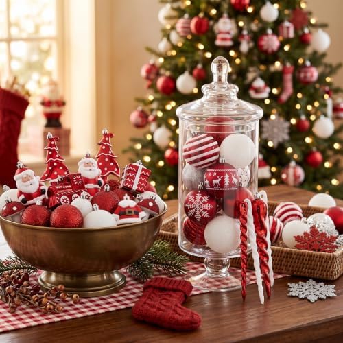Valery Madelyn 155ct Christmas Ball Ornaments Tree Decorations Set