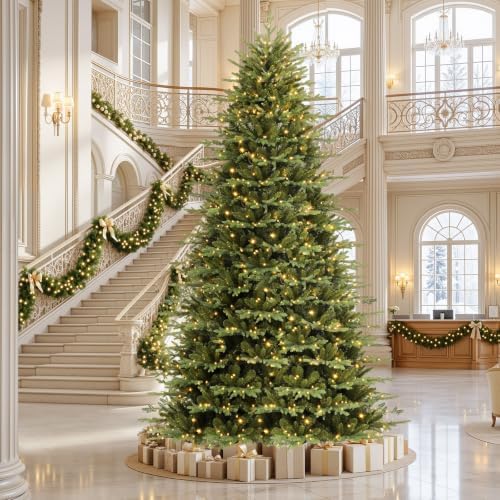 SHareconn 8ft Prelit Artificial Aspen Christmas Tree with Remote Control