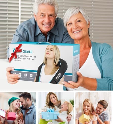 Mo Cuishle Shiatsu Neck & Shoulder Massager with Heat, Gifts for Men Women
