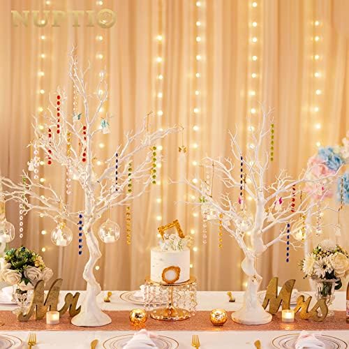 NUPTIO Artificial White Tree Branch for Christmas, Wedding, 31.5 inch