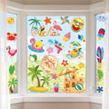 Summer Decorations Window clings for Glass Windows Summer Window Stickers