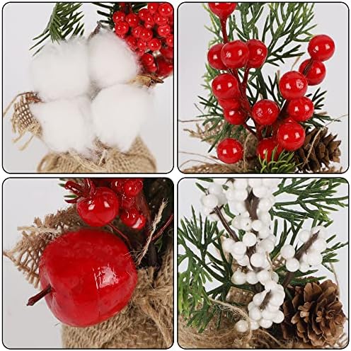 winemana 6 Pcs Mini Christmas Tree Table Decorations Office Holiday Decor