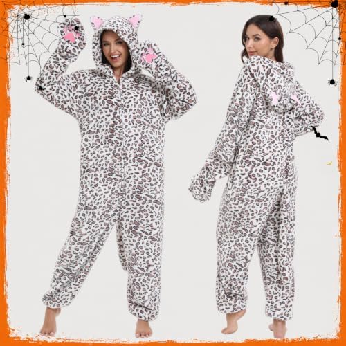 Adult Onesie Pajamas Animal One Piece Costume Halloween Cosplay for Women Men
