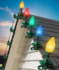C9 Christmas Lights Outdoor, 102FT 150 LED String Lights with Spring Clips