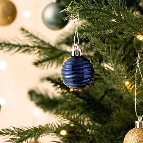 Valery Madelyn Small Christmas Tree Decorations Ball Ornaments 24ct 1.57"