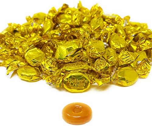 Butter Cream Hard Candy, 75 Pieces, Old Fashioned Butterscotch, 14 Oz