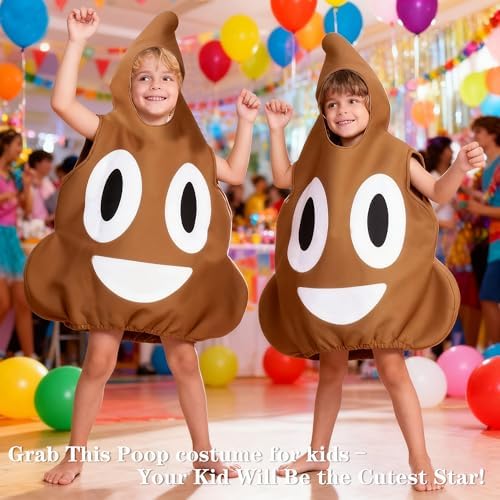 Poop costume for kids, Hilarious Halloween Costumes for Kids - Standout Outfit for Cosplay/Themed Parties/Performances//Family Holiday Gatherings