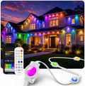 300FT Permanent Outdoor Lights, RGB + IC IP67 Waterproof Eave Roof Light