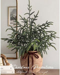 Christmas Decorations - 24" Real Touch Artificial Pine Tree in Ceramic Pot