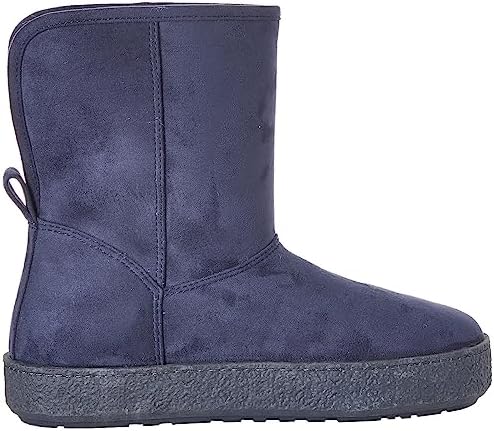Amazon Essentials Women's Faux Fur Lined Shearling Boots, Pull-On Design