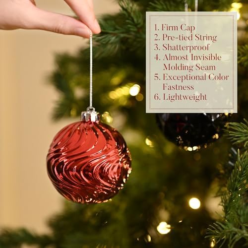Valery Madelyn 100ct Christmas Tree Decorations Variety Ball Ornaments Set