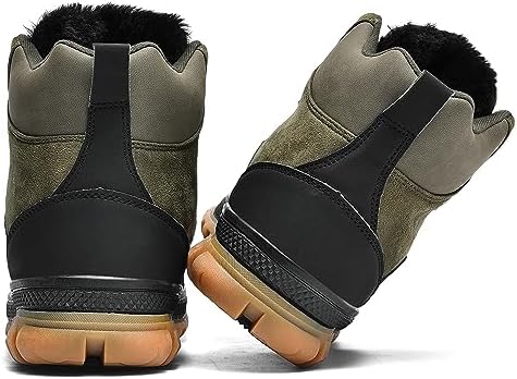 Wondamo Men's Snow Boots Lightweight Waterproof Winter Cold Weather Shoes