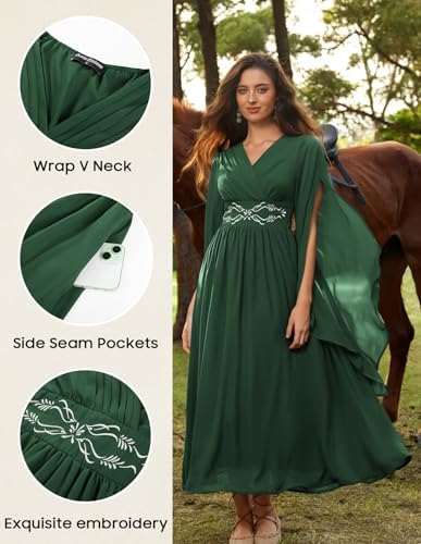 Scarlet Darkness Women's Renaissance Costume V Neck Medieval Fairy Dresses