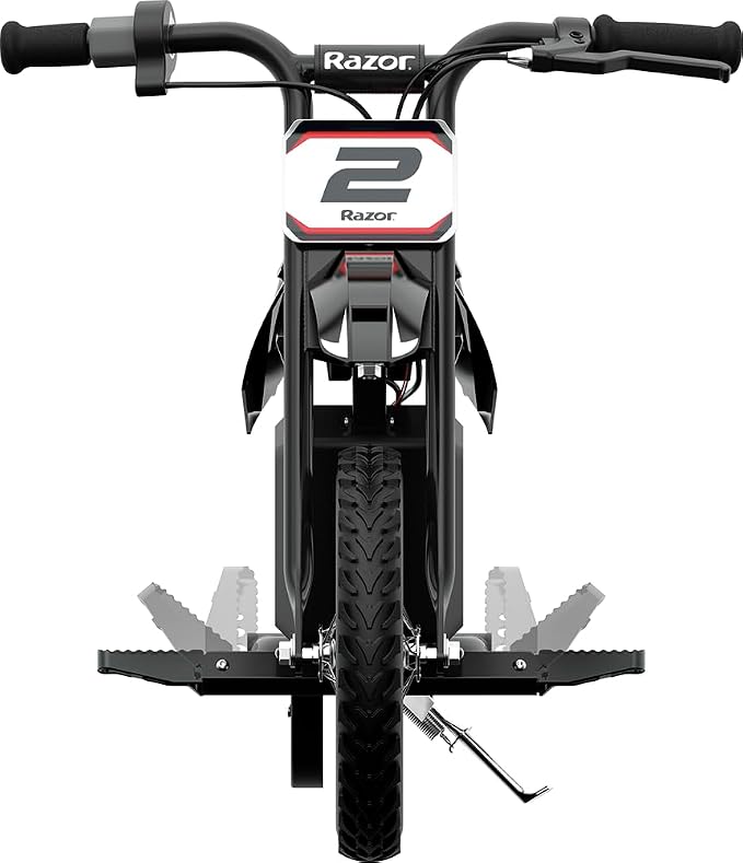 Razor MX125 W/Decals Electric Lithium Children's Dirt Bike with Speeds up to 8 mph 100 W Hub Motor for Age 7+