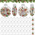 Wettarn 100 Pcs 4" Clear Plastic Disc Ornaments