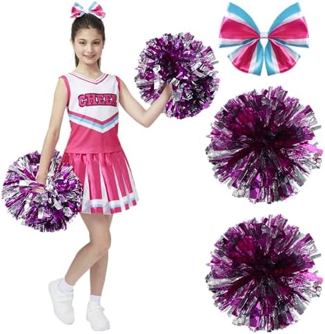 Spooktacular Creations Halloween Girl Cheerleader Costume, Cheer Uniform Set, Cheerleading Outfit for Halloween DressUp Party