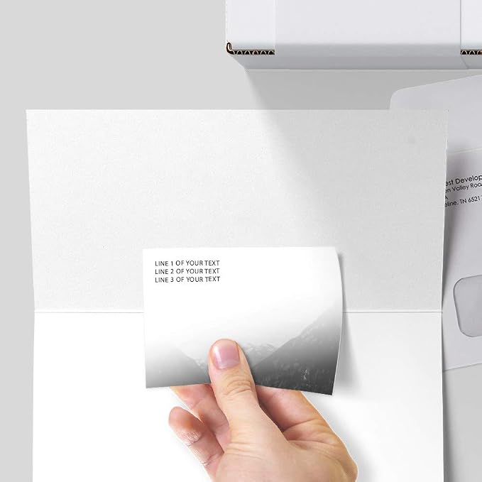 Faded Mountain - Post-it Notes - 6 Pads of 50 Sheets - Printed in the USA