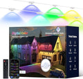 Permanent Outdoor Lights, 100ft with 60 RGB LED Lights for Christmas and Daily, 49 Scene Modes+DIY for Christmas Decor, IP66 Waterproof for Outdoor, Compatible with Alexa, Google Assistant