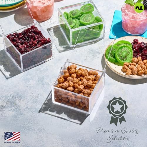 NUT CRAVINGS - Dried Fruits & Mixed Nuts Acrylic Tower (3 Tier Assortment)