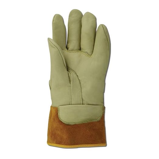 MAGID PowerMaster 12" High Voltage Leather Protector Gloves, 1 Pair, Size 9/Large (60611PS)