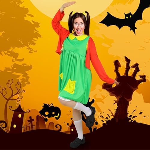 Panitay 7 Pcs Women's Halloween Comedy Costume Outfits