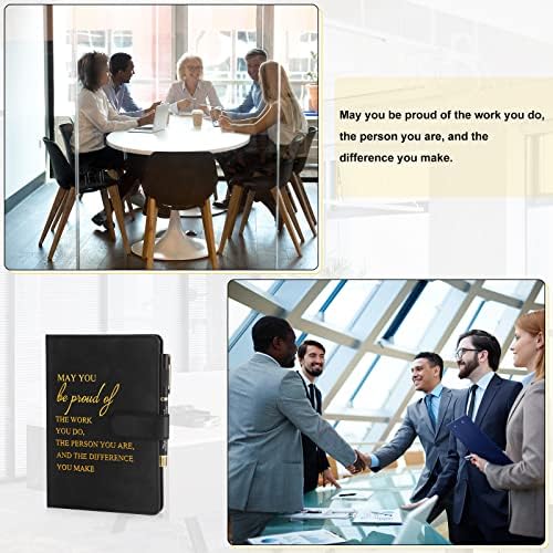 Kosiz 20 Pcs Employee Appreciation Gift Bulk Notebook Pen, Black, Proud