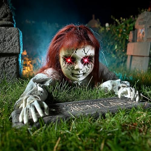 Halloween Scary Doll Groundbreaker Decorations Outdoor Animatronics