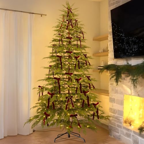 Christmas Tree - 9 Ft Pre-Lit Twinkle Artificial Cypress Tree