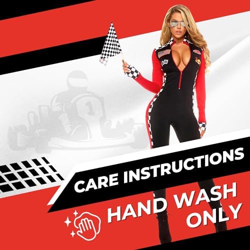 Forplay Women's Sexy Racer Costume - Race Car Driver Costume with Sunglasses