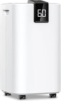 4000 sq.ft Dehumidifier for Basement, Trazico 45 Pint Dehumidifiers for Home with Drain Hose, Smart Humidity Control, 24H Timer, Auto Defrost, Ideal for Large Room, Bathroom, Bedroom, Garage, Black