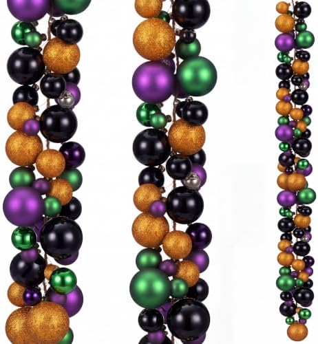 2 Pcs 6 ft Halloween Ball Ornament Garland
