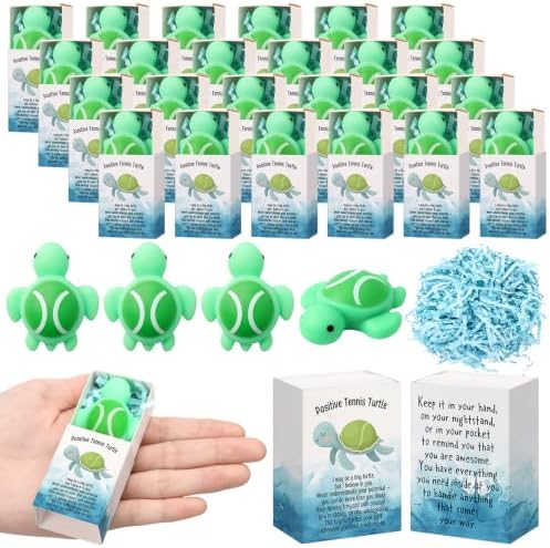 Wettarn 25 Sets Tennis Positive Gifts Sport Party Favors with Boxes