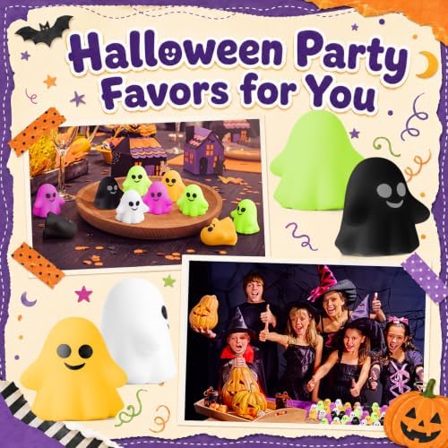 Thenshop 30 Pcs Halloween Ghost Balls Bulk Halloween Party Favors