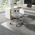 Clear Chair Mat for Carpet, YOOMAYA 36" x 48" Heavy Duty Office Chair Mat with Lip, Easy Gliding Under Desk Carpeted Floor Protector, Slip Resistant Plastic Mat for Study & Gaming Room (Transparent)