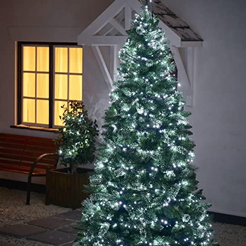 Dazzle Bright 66FT 200 LED Christmas Lights, Christmas String Lights Plug in with 8 Modes, Waterproof Christmas Decorations for Xmas Indoor Outdoor Party Home Tree Decor, White
