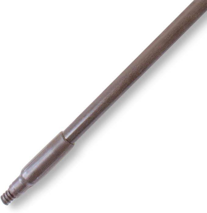 SPARTA Fiberglass Broomstick Replacement Broom Handle with Acme Threaded Tip for Industrial Cleaning Tools, Fiberglass, 60 Inches, Brown, (Pack of 12)
