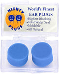 Pure Beeswax Ear Plugs for Sleeping, Snoring Noise Reduction, Swimming – Moldable Wax Earplugs, Reusable, Waterproof for Shower, Comfortable for Side Sleepers (1 Pair)