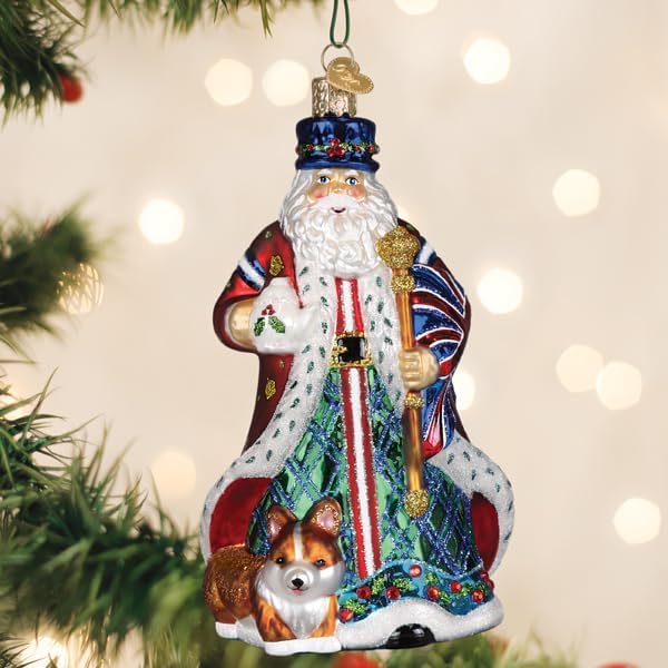 Old World Christmas United Kingdom Santa Hanging Ornament