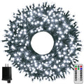 Ollny Christmas Tree Lights 400LED 132FT, Remote Plug-in Christmas Lights with Timer and 8 Modes Waterproof Outdoor String Lights for Thanksgiving Xmas House Indoor Outside Decorations (Cool White)