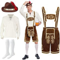 Spooktacular Creations Lederhosen Men Oktoberfest Outfit Costume, Halloween German Bavarian Costume for Adults Beer Festival
