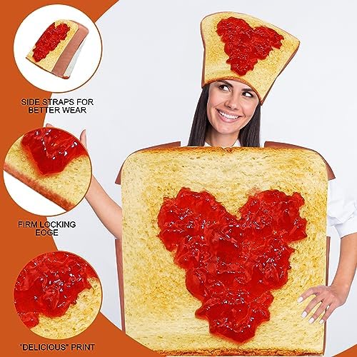 Marsui 2 Pcs Couple Halloween Food Costumes Cosplay for Adult