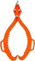 2 Serrated Claw Hook,Log Lifting Tongs, Heavy Duty Grapple Timber Claw,Lumber Skidding,Log Lifting -32in