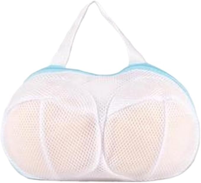 Mesh Laundry Bags，Washing Machine Wash Bags， 2pcs Brassiere Use Travel Protection Mesh Machine Wash Cleaning Bra Pouch Washing Bags Net Underwear Anti Deformation(Blue)