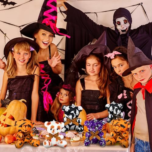 Haull 18 Pcs Halloween Stuffed Animals Plush Bears Bulk