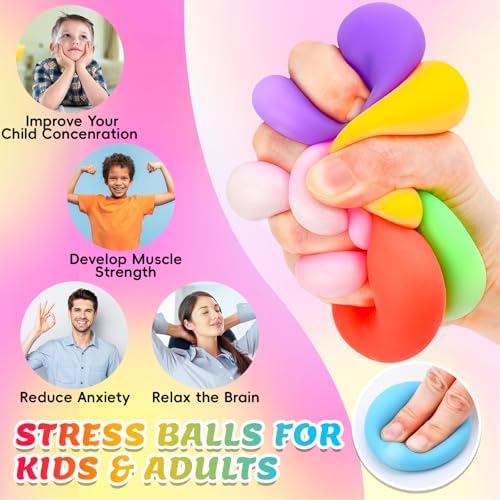 VISCOO 120 Pack Slow Rising Stress Ball,Stress Balls for Adults,Fidget Toys