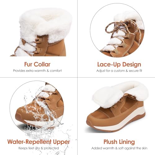 DREAM PAIRS Women's Outdoor Winter Snow Boots