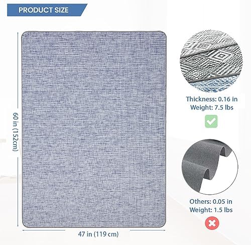 Large Office Chair Mat for Hardwood Floor Anti-Slip Desk Computer Chair Mat