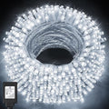 KNONEW 197FT 500 LED Christmas Lights Outdoor String Lights 8 Modes & Memory Fairy Light Plug in Waterproof LED String Lights for Xmas Yard Tree Wedding Party Holiday Decorations (Cool White)
