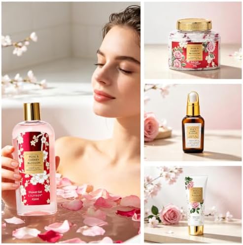 Spa Gifts for Mom, Birthday Gifts - 7Pcs Bath Spa Gift Baskets for Women